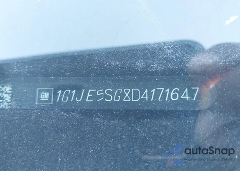 2013 Chevrolet Sonic Ltz Auto z USA, uszkodzony, nr VIN 1G1JE5SG8D4171647